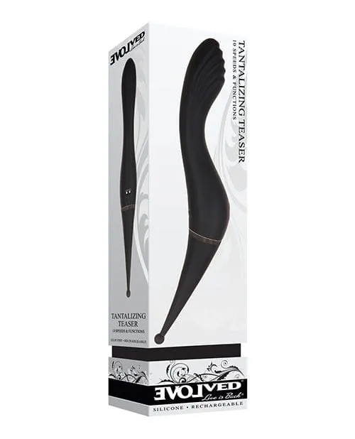 Evolved Novelties Vibrators Evolved Tantalizing Teaser Dual End Vibrator Black