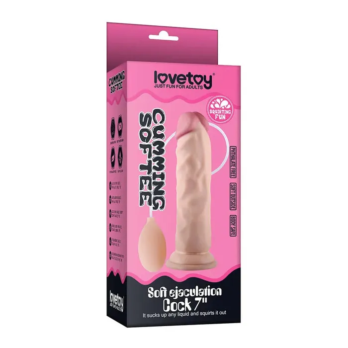 Female Sex Toys 85 Realistic Squirting Dildo Ejaculating Dildo with Enema Bulb lovetoy