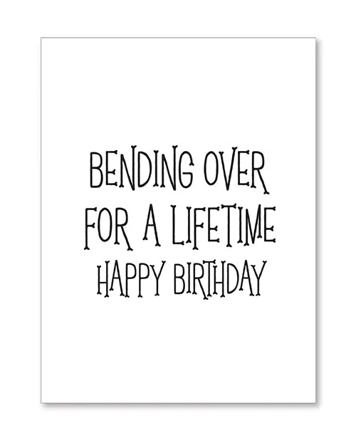 Halloween Bending Over Birthday Greeting Card with Sticker Kush Kards Male Sex Toys