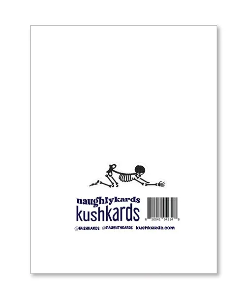 Halloween Bending Over Birthday Greeting Card with Sticker Kush Kards Male Sex Toys