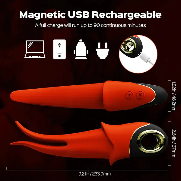 honeysx Female Sex Toys USK Phantom GSpot Clit Flickering Tongue Vibrator