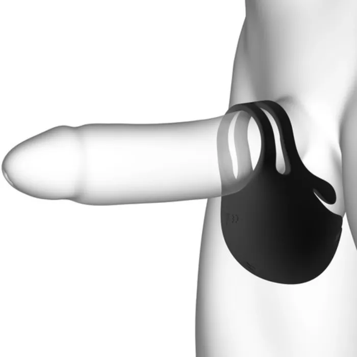 Male Sex Toys Dorcel Dorcel Fun Bag Vibrating Cock Ring Testicle Stimulator