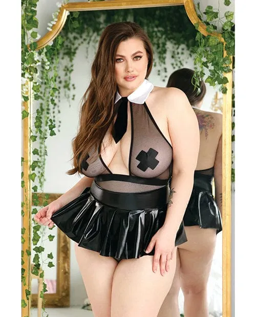 Play Bad Behavior Pasties Collared Teddy Wet Look Pleat Skirt Black Fantasy Lingerie Anal Play Bad Behavior Pasties Collared Teddy Wet Look Pleat Skirt Black Fantasy Lingerie Anal