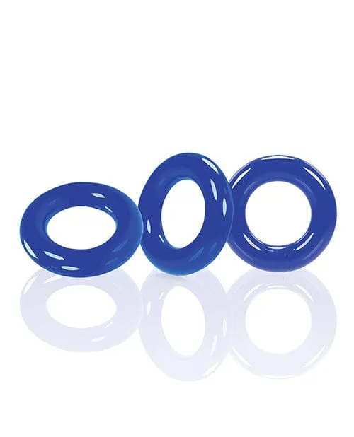 Vibrators Oxballs Willy Rings Blue Pack Of 3 OXBALLS