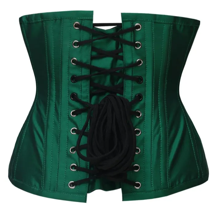 Wholesale Next Valor Lore Taffeta Underbust Corset in Forest Green Female Sex Toys