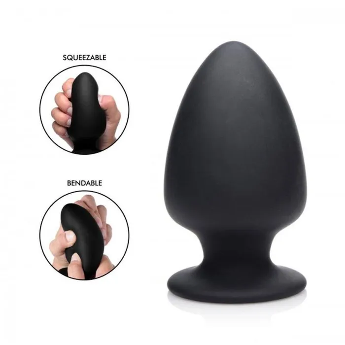 XR Brands Squeeze It Male Sex Toys Squeezable Silicone Anal Plug Medium