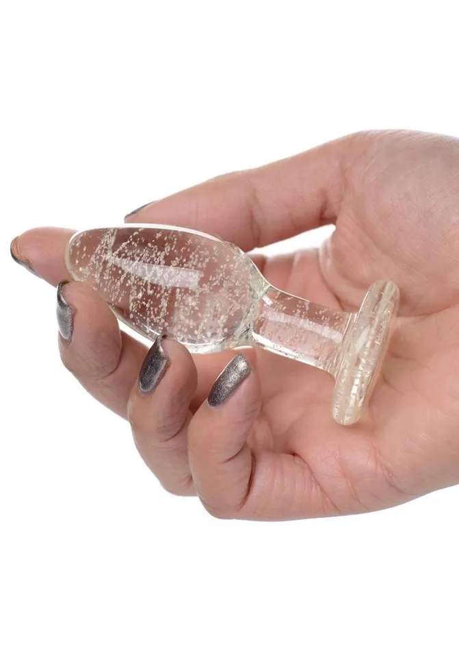 Anal Booty Sparks Glow In The Dark Glass Anal Plug Booty Sparks