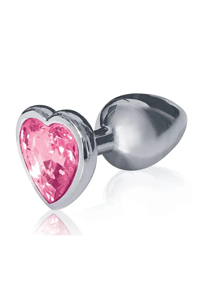 Anal THE 9S The 9s The Silver Starter Bejeweled Heart Stainless Steel Plug