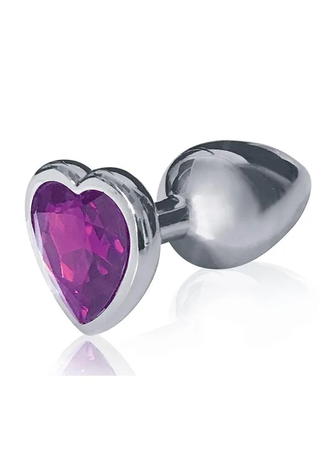 Anal THE 9S The 9s The Silver Starter Bejeweled Heart Stainless Steel Plug