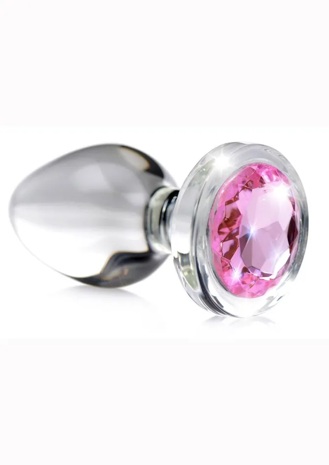 Booty Sparks Anal Booty Sparks Pink Gem Glass Anal Plug