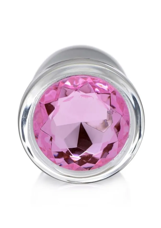 Booty Sparks Anal Booty Sparks Pink Gem Glass Anal Plug