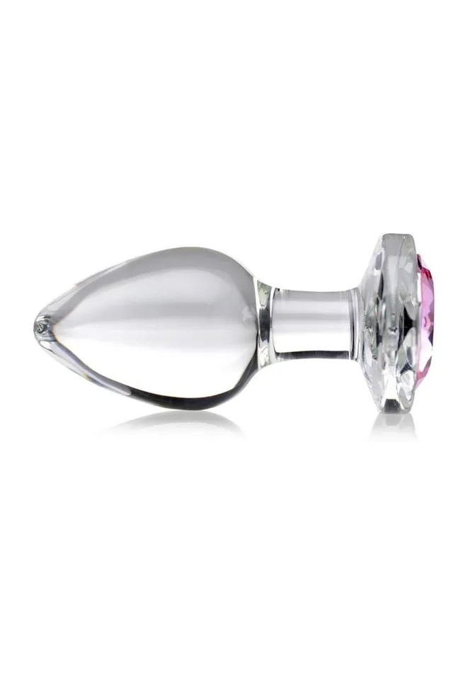 Booty Sparks Anal Booty Sparks Pink Gem Glass Anal Plug