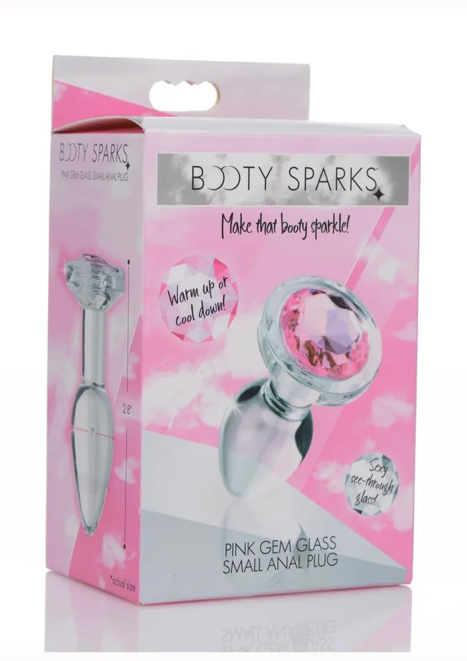 Booty Sparks Anal Booty Sparks Pink Gem Glass Anal Plug