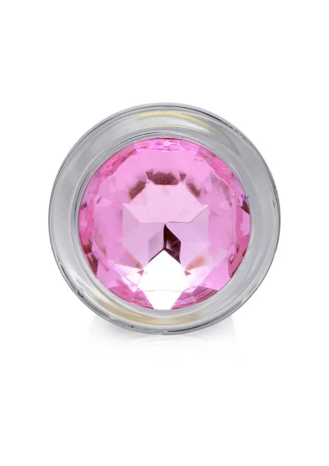 Booty Sparks Anal Booty Sparks Pink Gem Glass Anal Plug