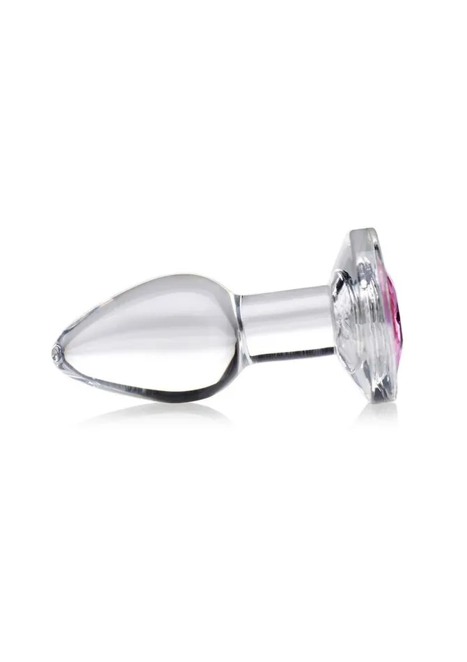 Booty Sparks Anal Booty Sparks Pink Gem Glass Anal Plug