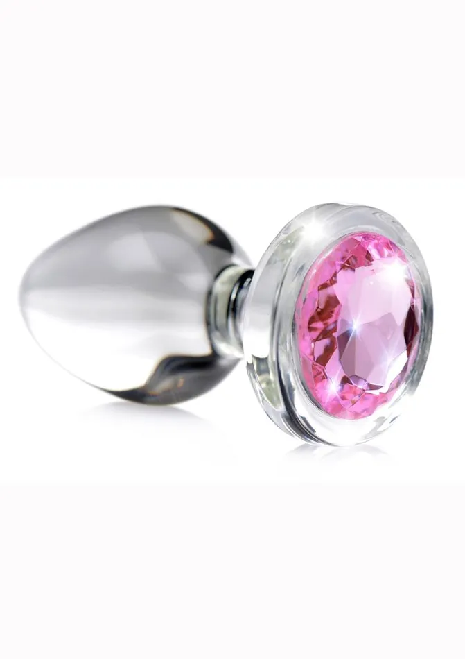 Booty Sparks Anal Booty Sparks Pink Gem Glass Anal Plug