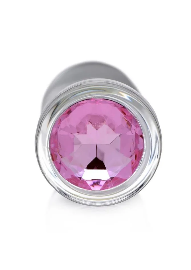Booty Sparks Anal Booty Sparks Pink Gem Glass Anal Plug