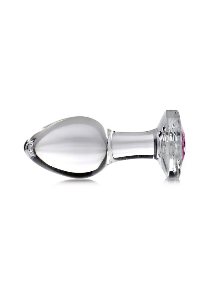 Booty Sparks Anal Booty Sparks Pink Gem Glass Anal Plug