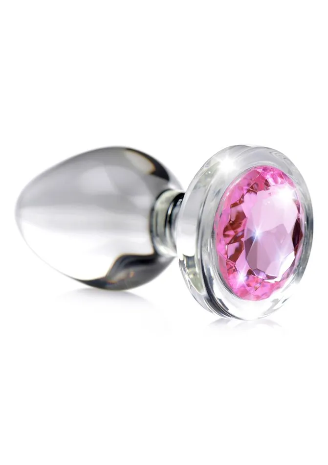 Booty Sparks Anal Booty Sparks Pink Gem Glass Anal Plug
