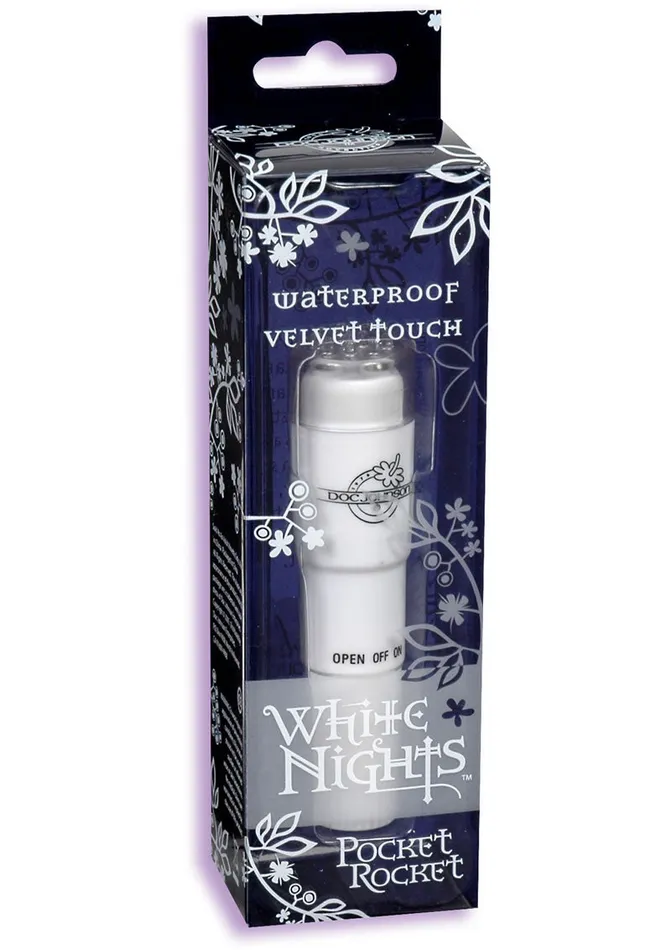 Doc Johnson Vibrators White Nights Velvet Touch Pocket Rocket Waterproof Doc Johnson Vibrators White Nights Velvet Touch Pocket Rocket Waterproof