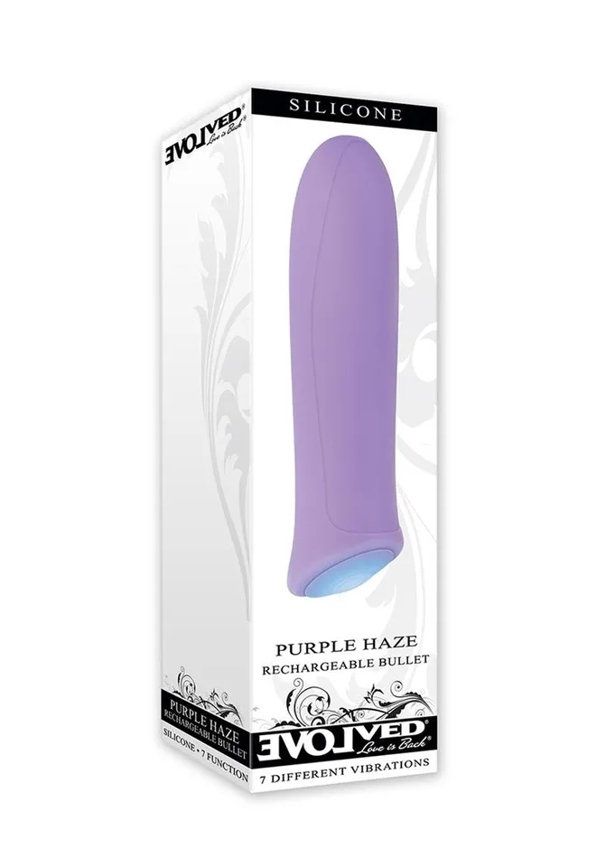 Evolved Female Sex Toys Purple Haze Rechargeable Silicone Bullet