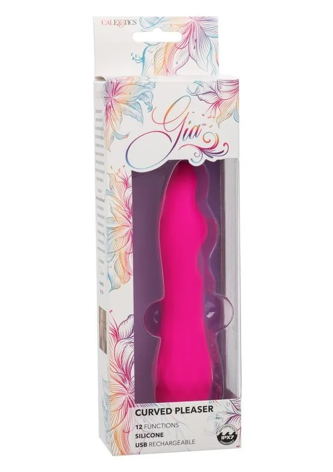 Female Sex Toys Gia Gia Curved Pleaser Silicone Rechargeable Vibrator
