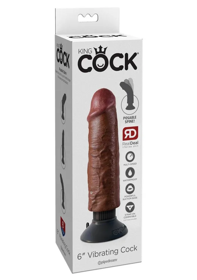 Female Sex Toys King Cock King Cock Vibrating Realistic Dildo Waterproof