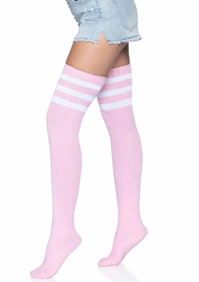 Leg Avenue Vibrators Leg Avenue Athlete Thigh High 3 Stripe Top