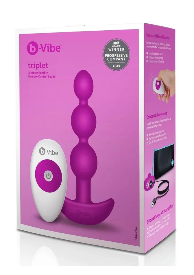 Male Sex Toys BVibe Triplet Anal Beads Rechargeable Silicone Beads with Remote Control bVibe Male Sex Toys BVibe Triplet Anal Beads Rechargeable Silicone Beads with Remote Control bVibe