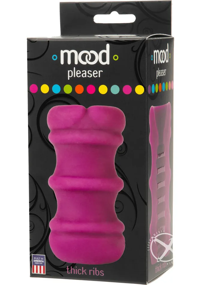 Male Sex Toys Mood Pleaser Thick Ribbed Ultraskyn Masturbator Mood