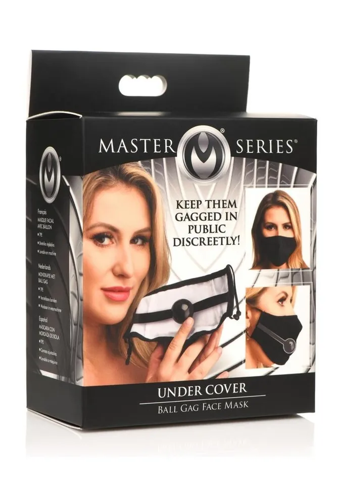 Master Series Under Cover Ball Gag Face Mask Master Series Male Sex Toys