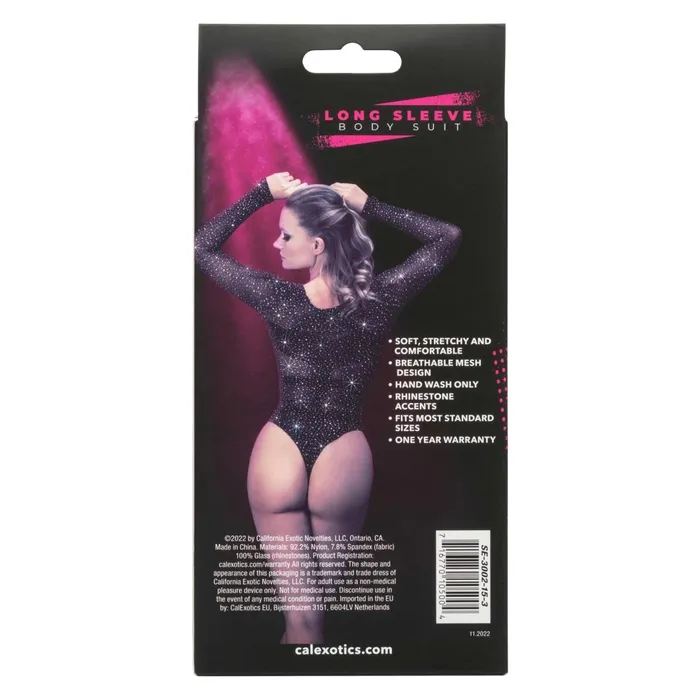 CalExotics Anal Radiance Long Sleeve Body Suit Black CalExotics Anal Radiance Long Sleeve Body Suit Black