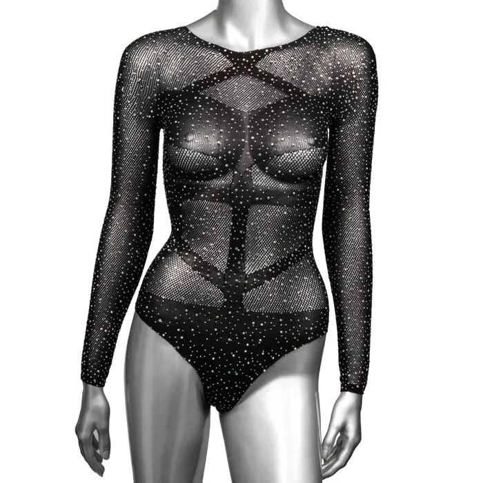 CalExotics Anal Radiance Long Sleeve Body Suit Black CalExotics Anal Radiance Long Sleeve Body Suit Black