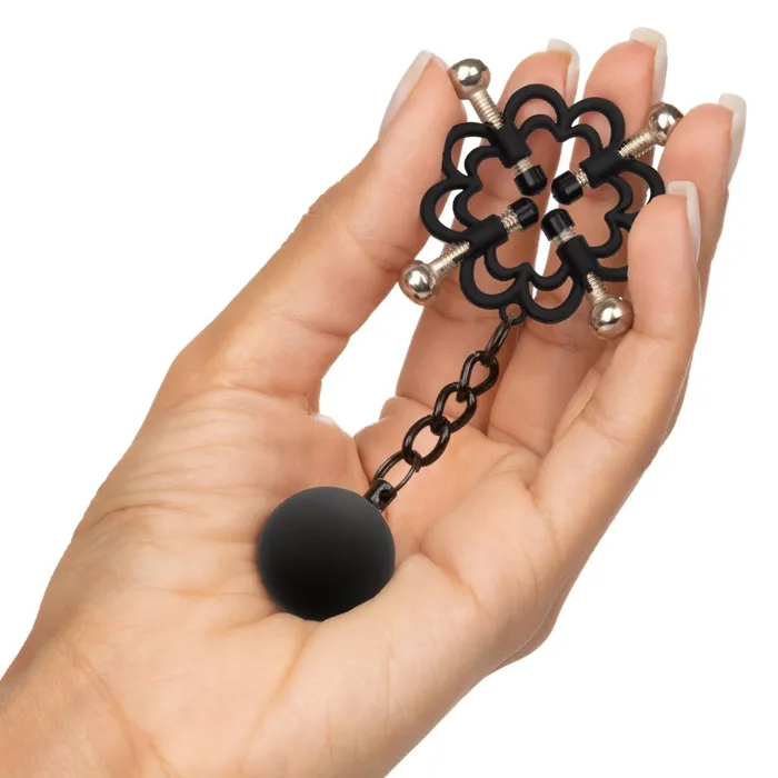 CalExotics Male Sex Toys Nipple Grips Power Grip 4Point Weighted Nipple Press CalExotics Male Sex Toys Nipple Grips Power Grip 4Point Weighted Nipple Press