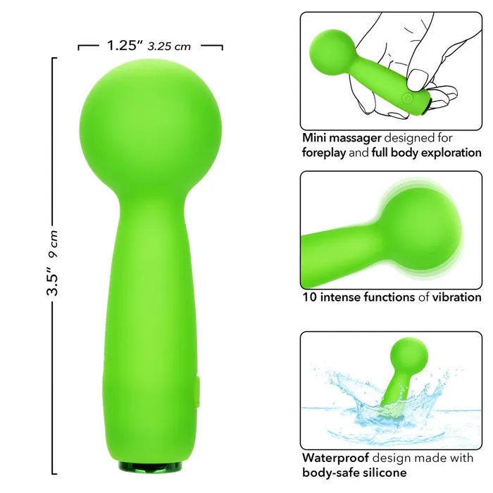 CalExotics Vibrators Neon Vibes the Bubbly Vibe Green CalExotics Vibrators Neon Vibes the Bubbly Vibe Green