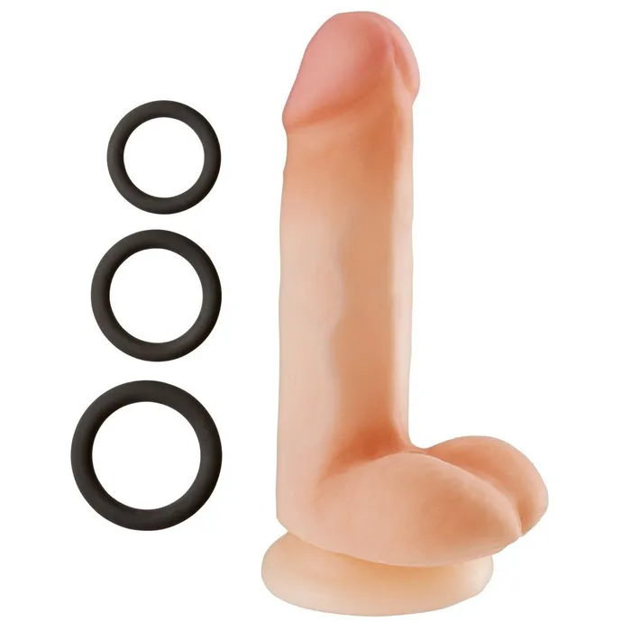Cloud 9 Novelties Dual Density Real Touch Inch With Balls Cloud 9 Novelties Dildos