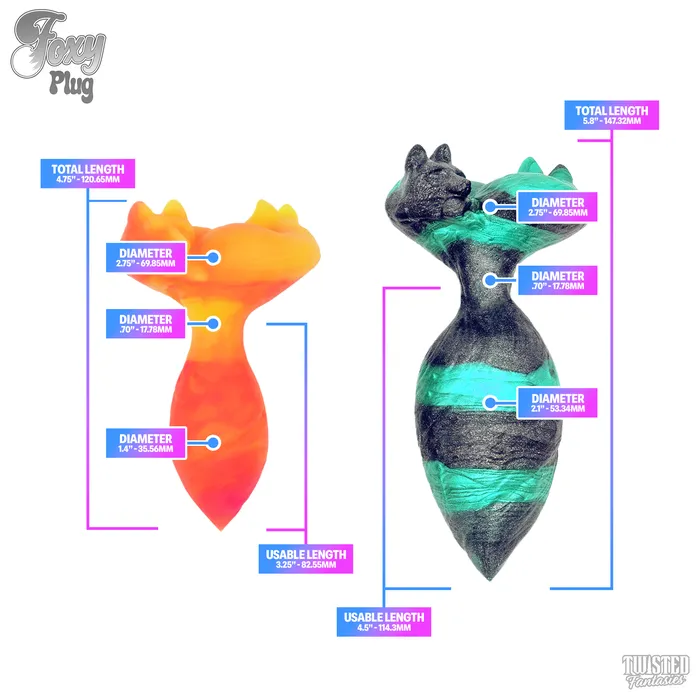 Foxy the Fox Butt Plug Twisted Fantasies Anal