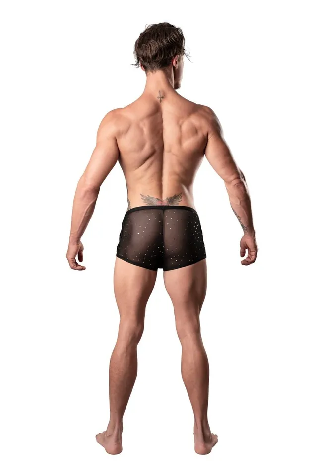 Male Power Show Stopper Mini Short Medium Black Anal Male Power Show Stopper Mini Short Medium Black Anal