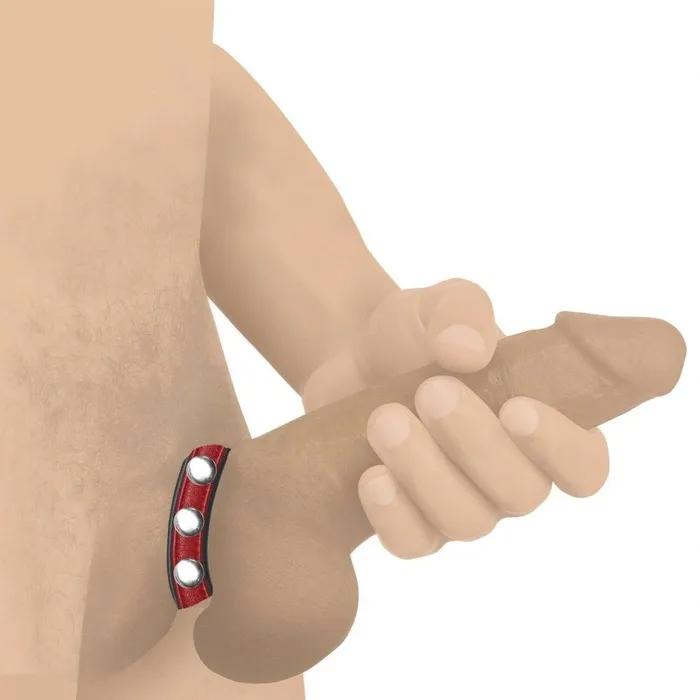 Male Sex Toys Ballisticmetal Wholesale Leather Speed Snap Adjustable Cock Ring Cockring Red Male Sex Toys Ballisticmetal Wholesale Leather Speed Snap Adjustable Cock Ring Cockring Red