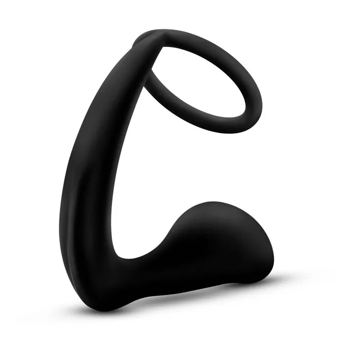 Male Sex Toys Blush Novelties Anal Adventures Platinum Cock Ring Plug Black