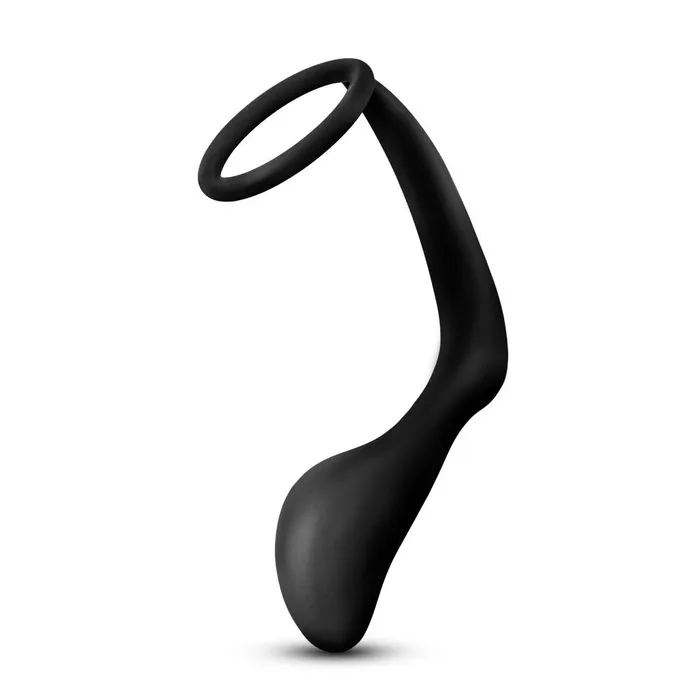 Male Sex Toys Blush Novelties Anal Adventures Platinum Cock Ring Plug Black