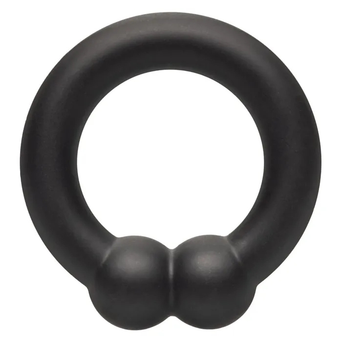 Male Sex Toys CalExotics Alpha Liquid Silicone Muscle Ring Black
