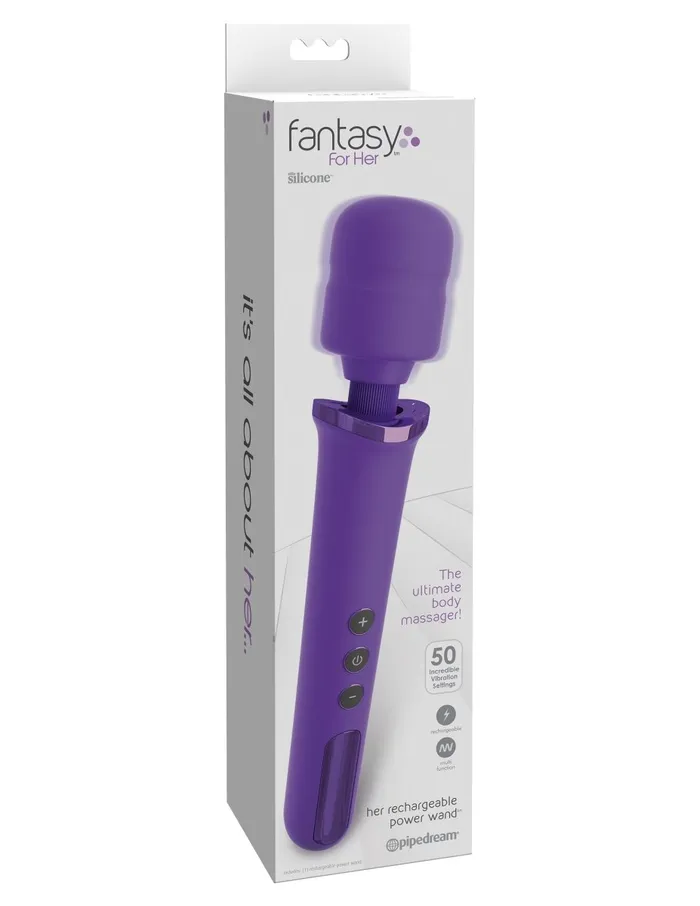 Pipedream Fantasy for Her Her Rechargeable Power Wand Female Sex Toys Pipedream Fantasy for Her Her Rechargeable Power Wand Female Sex Toys