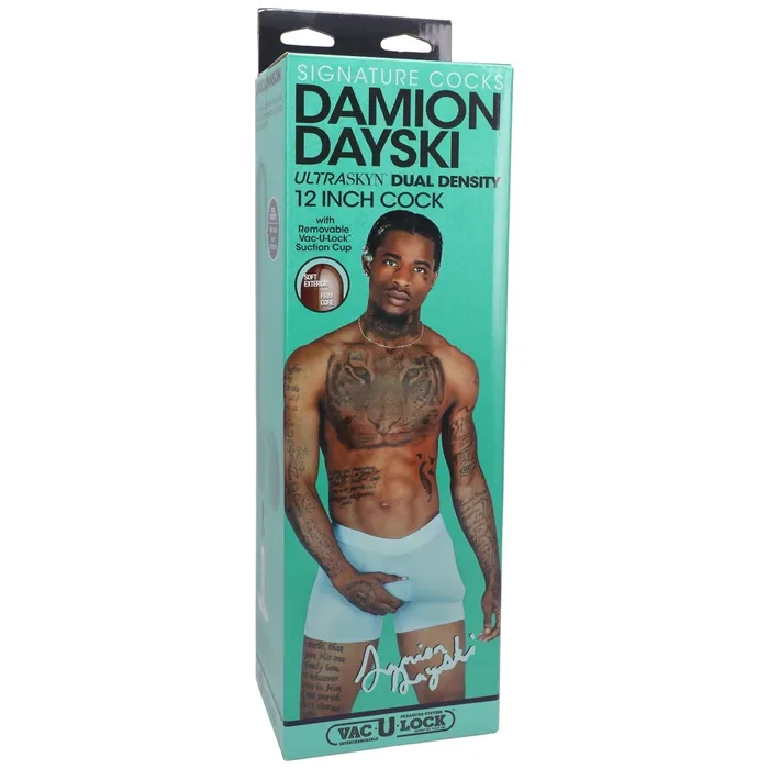 Signature Cocks Damion Dayski 12 Inch Ultraskyn Cock With Removable VacULock Suction Cup Chocolate Doc Johnson Dildos Signature Cocks Damion Dayski 12 Inch Ultraskyn Cock With Removable VacULock Suction Cup Chocolate Doc Johnson Dildos
