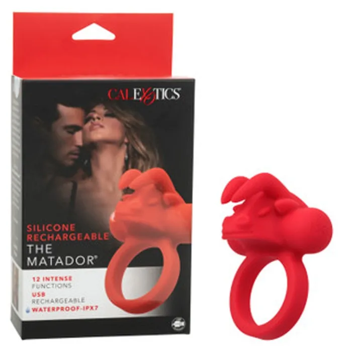 Silicone Rechargeable the Matador Red CalExotics Anal Silicone Rechargeable the Matador Red CalExotics Anal