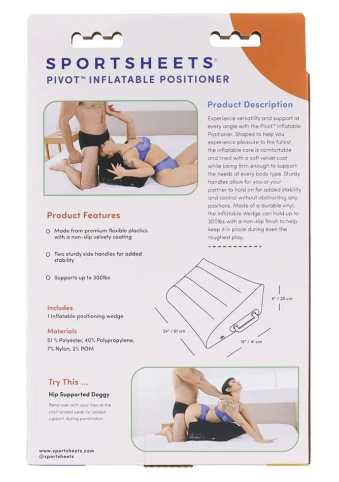 Sportsheets Anal Pivot Inflatable Positioner Black Sportsheets Anal Pivot Inflatable Positioner Black