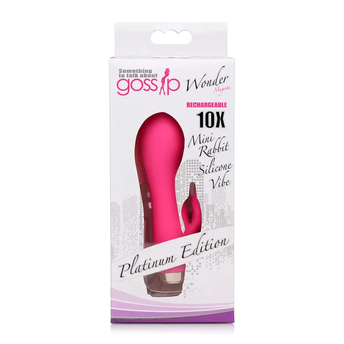 Wonder Mini Rabbit Silicone Vibrator Pink Curve Toys Vibrators