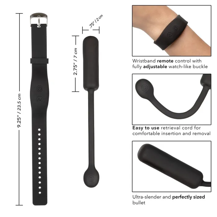 Wristband Remote Petite Bullet CalExotics Female Sex Toys Wristband Remote Petite Bullet CalExotics Female Sex Toys