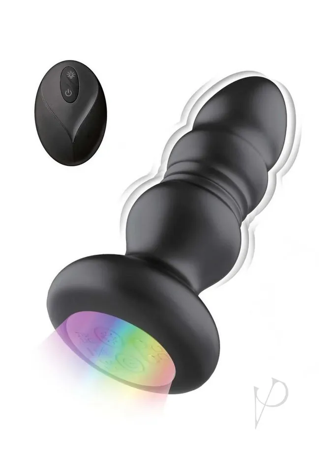 Anal Atomic Atomic Thrusting Light Up Power Plug Blk