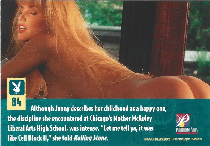 Anal Dans Cards Playboy Best Of Jenny McCarthy Card 84 Anal Dans Cards Playboy Best Of Jenny McCarthy Card 84